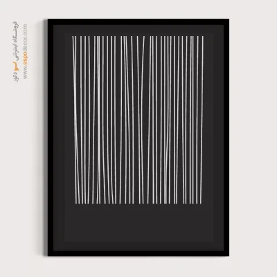تابلو مینیمال برای اتاق نشیمن خاص - خطوط مینیمالیستی – تابلو مینیمال آرت - اسپو دکور