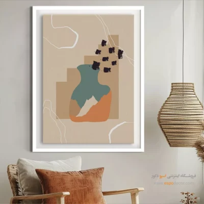 تابلو مینیمال قاب‌دار زیبا - نخست – تابلو مینیمال آرت - اسپو دکور