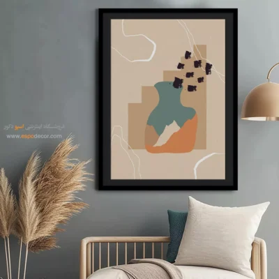 تابلو مینیمال قاب‌دار زیبا - نخست – تابلو مینیمال آرت - اسپو دکور