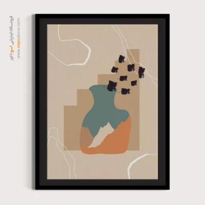تابلو مینیمال قاب‌دار زیبا - نخست – تابلو مینیمال آرت - اسپو دکور