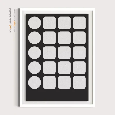 تابلو مینیمال رنگی جدید - ظرافت در انتزاع – تابلو مینیمال آرت - اسپو دکور