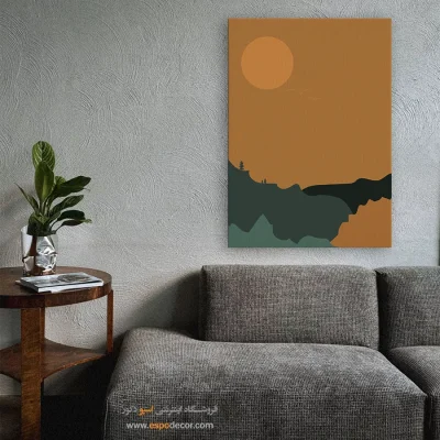 تابلو مینیمال هنری با قاب