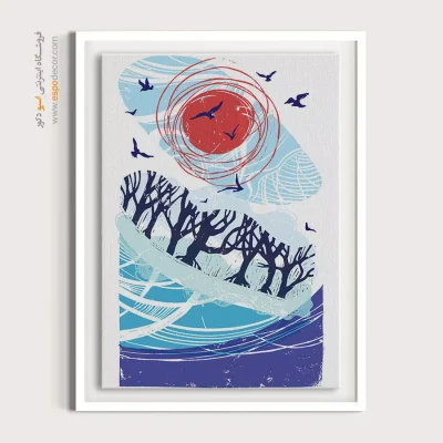 تابلو مینیمال هنری 2025 - انتزاع ساده – تابلو مینیمال آرت - اسپو دکور