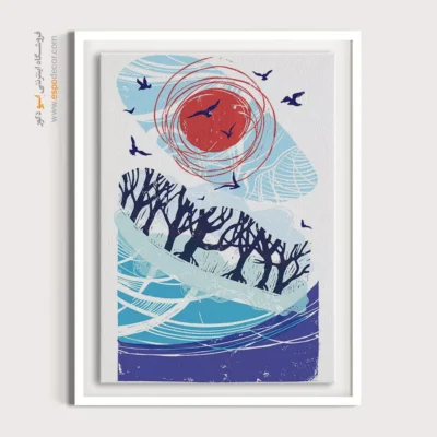 تابلو مینیمال هنری 2025 - انتزاع ساده – تابلو مینیمال آرت - اسپو دکور