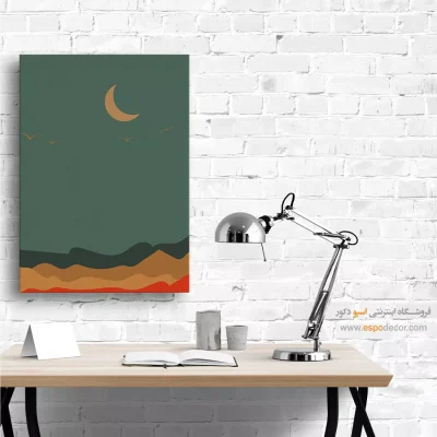 تابلو مینیمال در طراحی داخلی جدید - سیالیت آرام – تابلو مینیمال آرت - اسپو دکور