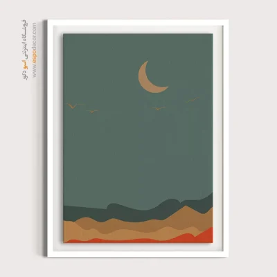 تابلو مینیمال در طراحی داخلی جدید - سیالیت آرام – تابلو مینیمال آرت - اسپو دکور