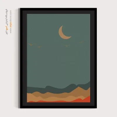 تابلو مینیمال در طراحی داخلی جدید - سیالیت آرام – تابلو مینیمال آرت - اسپو دکور