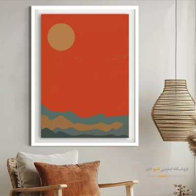 تابلو مینیمال بوم 2025 - ترکیبات پویا – تابلو مینیمال آرت - اسپو دکور