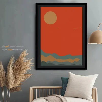 تابلو مینیمال بوم 2025 - ترکیبات پویا – تابلو مینیمال آرت - اسپو دکور