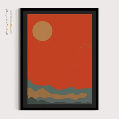 تابلو مینیمال بوم 2025 - ترکیبات پویا – تابلو مینیمال آرت - اسپو دکور