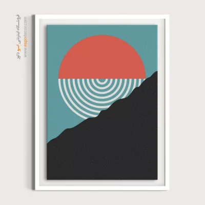 تابلو مینیمال برای پذیرایی جدید - تقارن بی صدا – تابلو مینیمال آرت - اسپو دکور