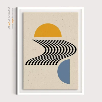 تابلو مینیمال با طرح زیبا - مفهوم ذن – تابلو مینیمال آرت - اسپو دکور