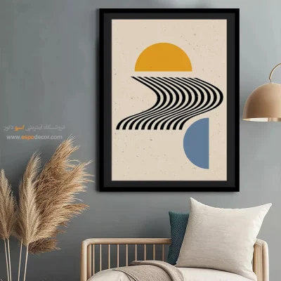 تابلو مینیمال با طرح زیبا - مفهوم ذن – تابلو مینیمال آرت - اسپو دکور