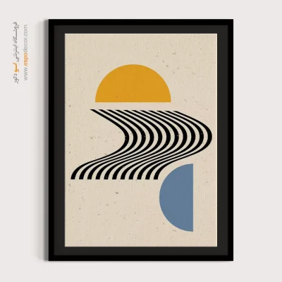 تابلو مینیمال با طرح زیبا - مفهوم ذن – تابلو مینیمال آرت - اسپو دکور