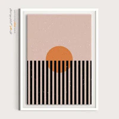 تابلو مینیمال انتزاعی با طراحی نو - آرامش حجاری شده – تابلو مینیمال آرت - اسپو دکور