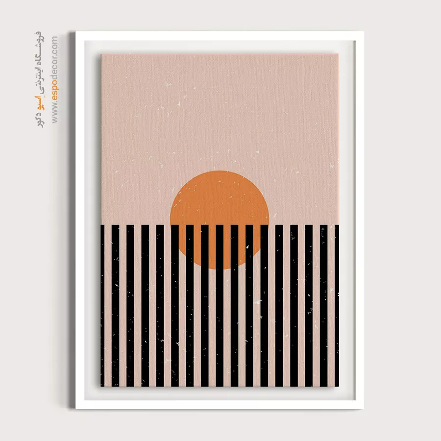 تابلو مینیمال انتزاعی با طراحی نو - آرامش حجاری شده – تابلو مینیمال آرت - اسپو دکور