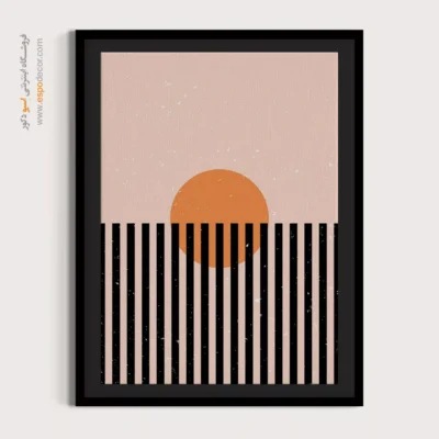 تابلو مینیمال انتزاعی با طراحی نو - آرامش حجاری شده – تابلو مینیمال آرت - اسپو دکور