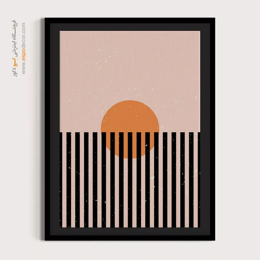 تابلو مینیمال انتزاعی با طراحی نو - آرامش حجاری شده – تابلو مینیمال آرت - اسپو دکور