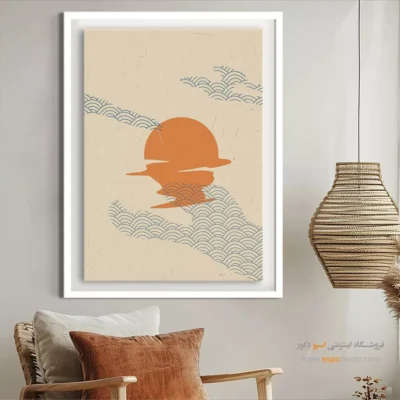 خرید تابلو مینیمال با طراحی نو - افق های در حال تکامل – تابلو مینیمال آرت - اسپو دکور