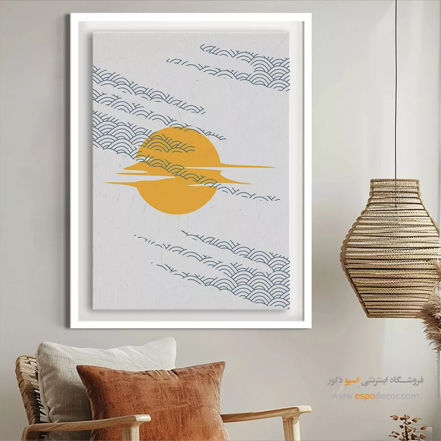 تابلو مینیمال طرح جدید - برداشت های رنگارنگ – تابلو مینیمال آرت - اسپو دکور