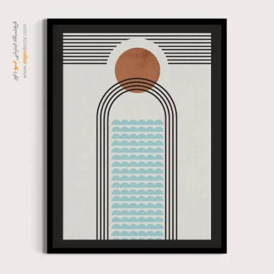 تابلو مینیمال رنگی زیبا - زیبایی آرام – تابلو مینیمال آرت - اسپو دکور