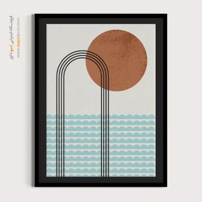 فروش تابلو هنری مینیمال 2025 - اقیانوس آرام – تابلو مینیمال آرت - اسپو دکور