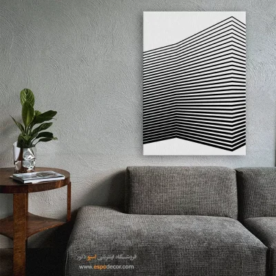 تابلو دیواری مینیمال برای دفتر کار با قاب