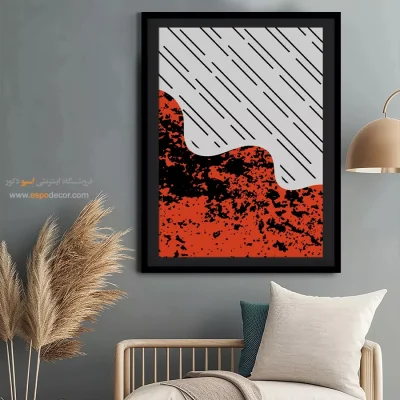 تابلو مینیمال سیاه سفید جدید - سادگی کمرنگ – تابلو مینیمال آرت - اسپو دکور