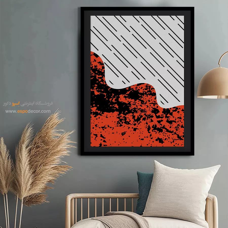 تابلو مینیمال سیاه سفید جدید - سادگی کمرنگ – تابلو مینیمال آرت - اسپو دکور