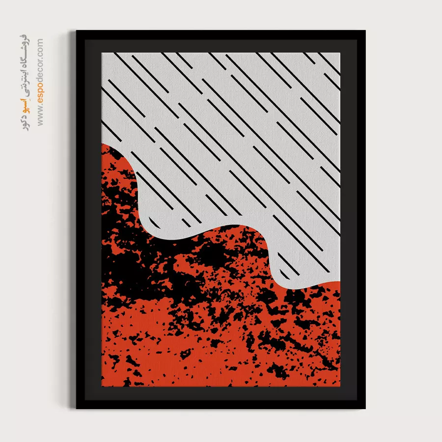 تابلو مینیمال سیاه سفید جدید - سادگی کمرنگ – تابلو مینیمال آرت - اسپو دکور