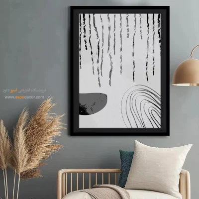 تابلو مینیمال رنگی برای دکور - موج – تابلو مینیمال آرت - اسپو دکور