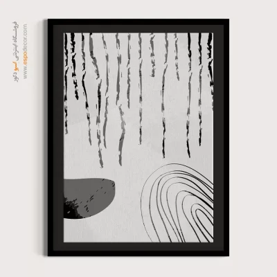 تابلو مینیمال رنگی برای دکور - موج – تابلو مینیمال آرت - اسپو دکور