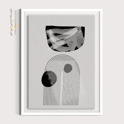 تابلو مینیمال اتاق خواب برای دکور - بخش بندی – تابلو مینیمال آرت - اسپو دکور
