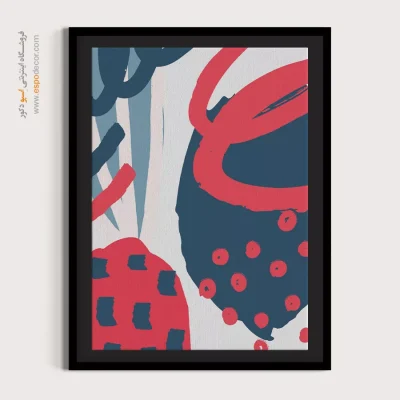 تابلو مینیمال با رنگ خاص - شبکه – تابلو مینیمال آرت - اسپو دکور