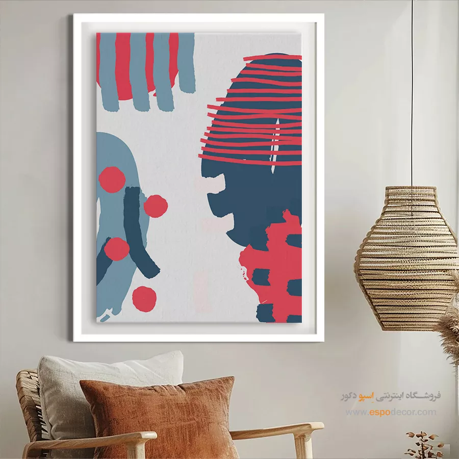 تابلو مینیمال بزرگ زیبا - تعادل – تابلو مینیمال آرت - اسپو دکور