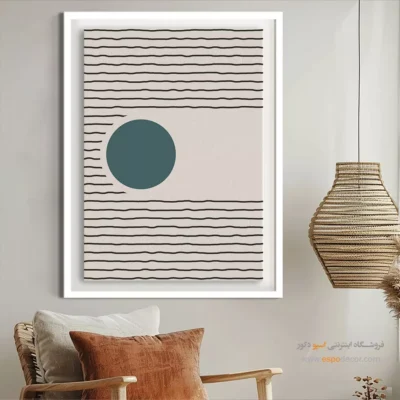 تابلو خطی مینیمال جدید - تقارن چارچوب – تابلو مینیمال آرت - اسپو دکور