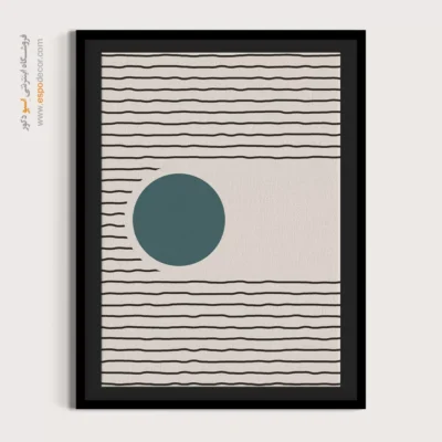 تابلو خطی مینیمال جدید - تقارن چارچوب – تابلو مینیمال آرت - اسپو دکور