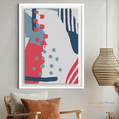 تابلو مینیمال سیاه سفید برای دکور - هندسه شاعرانه – تابلو مینیمال آرت - اسپو دکور