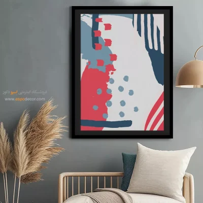 تابلو مینیمال سیاه سفید برای دکور - هندسه شاعرانه – تابلو مینیمال آرت - اسپو دکور