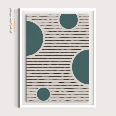 تابلو مینیمال خطی با طراحی نو - ملودی های انتزاعی – تابلو مینیمال آرت - اسپو دکور