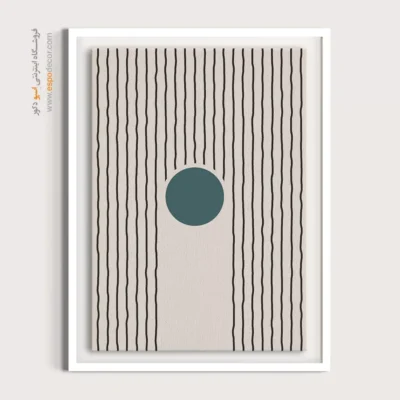 تابلو مینیمال خطی زیبا - هندسه هنرمندانه – تابلو مینیمال آرت - اسپو دکور