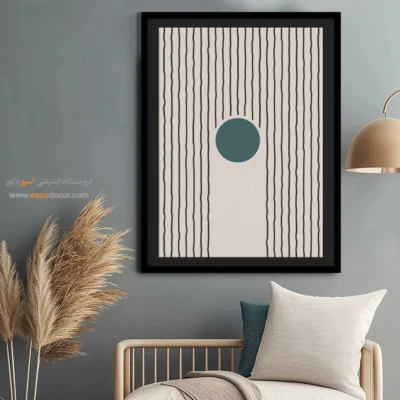 تابلو مینیمال خطی زیبا - هندسه هنرمندانه – تابلو مینیمال آرت - اسپو دکور