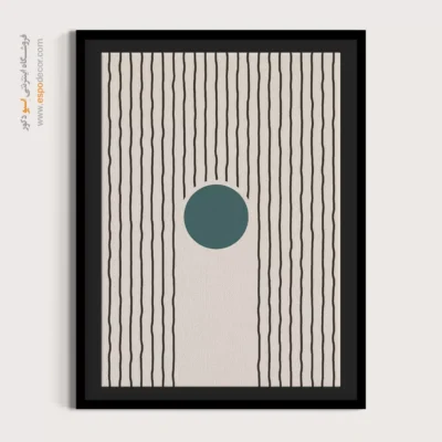 تابلو مینیمال خطی زیبا - هندسه هنرمندانه – تابلو مینیمال آرت - اسپو دکور