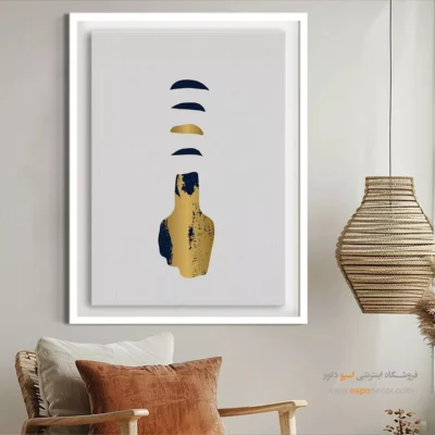 تابلو مینیمال بزرگ برای دکور - تعادل ظریف – تابلو مینیمال آرت - اسپو دکور