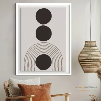 تابلو مینیمال در دکوراسیون مدرن با طراحی نو - هارمونی در رنگ – تابلو مینیمال آرت - اسپو دکور