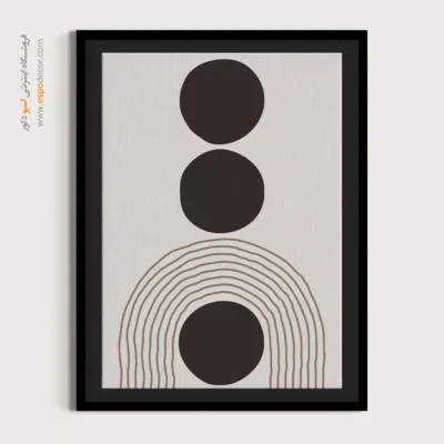 تابلو مینیمال در دکوراسیون مدرن با طراحی نو - هارمونی در رنگ – تابلو مینیمال آرت - اسپو دکور