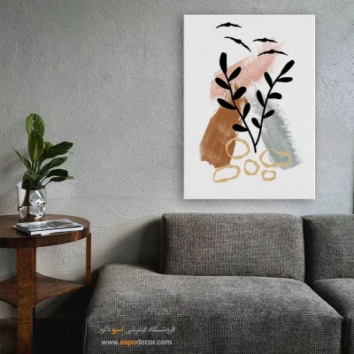 آرامش محض – تابلو مینیمال آرت - خرید اینترنتی تابلو مینیمال با قاب - اسپو دکور