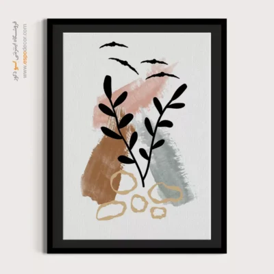 خرید اینترنتی تابلو مینیمال با قاب - آرامش محض – تابلو مینیمال آرت - اسپو دکور