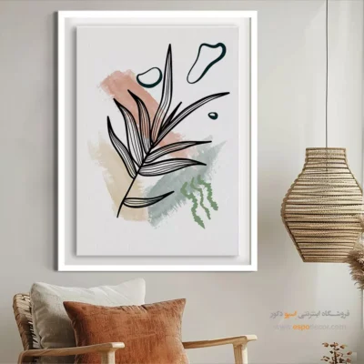 تابلو مینیمال انتزاعی جدید - تعادل هندسی – تابلو مینیمال آرت - اسپو دکور