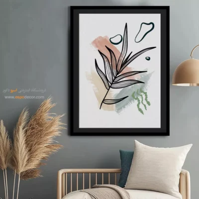 تابلو مینیمال انتزاعی جدید - تعادل هندسی – تابلو مینیمال آرت - اسپو دکور